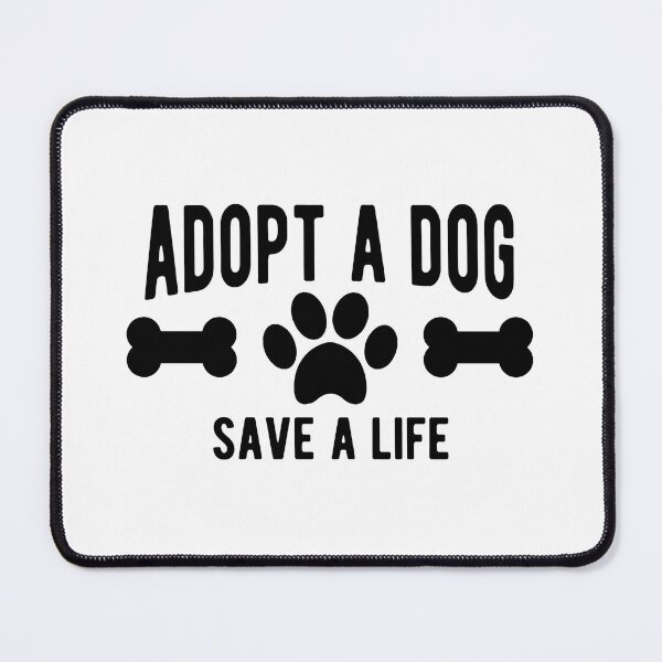 Item preview, Adopt A Dog Save A Life Paw Print Bone Graphic designed and sold by GiaoCalonas.
