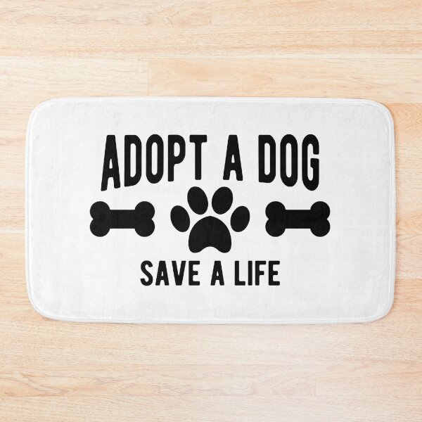 Item preview, Adopt A Dog Save A Life Paw Print Bone Graphic designed and sold by GiaoCalonas.