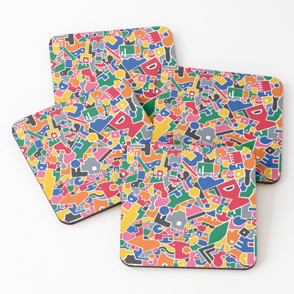 Item preview, Colorful Organic Shape Pattern designed and sold by mattcgriffiths.