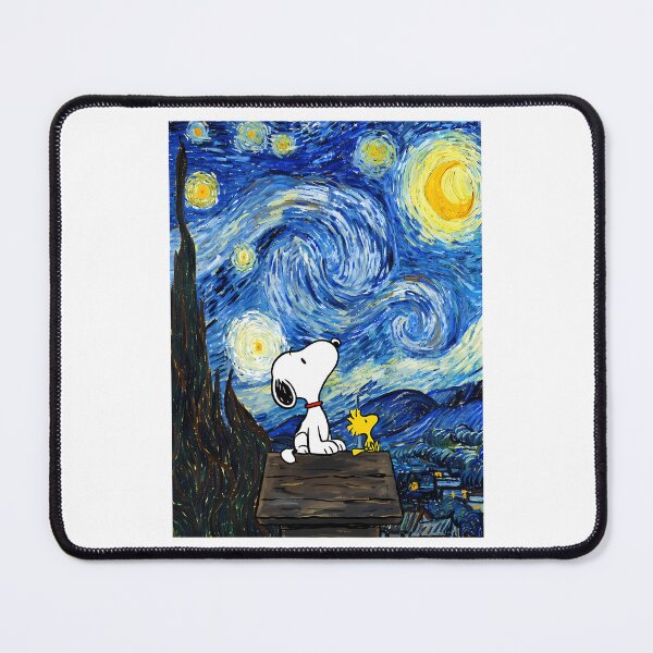 Item preview, Snoopy Starry Night Starry Sky Whimsical Van Gogh Art 2 designed and sold by harlynkeyse.