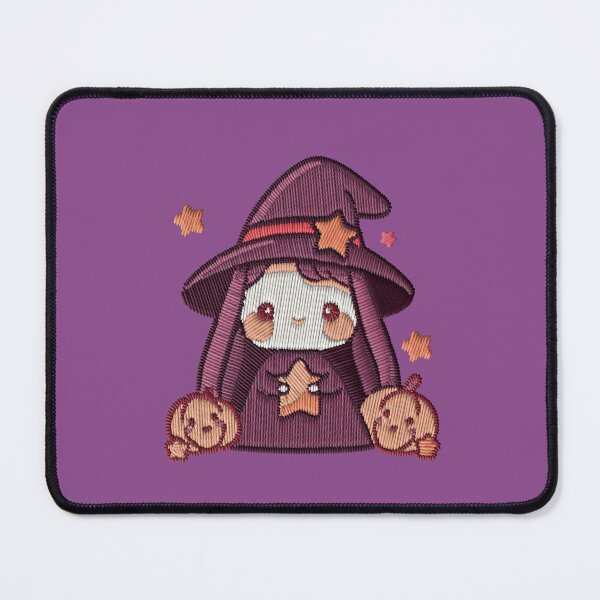 Item preview, Kawaii Witch Girl Halloween Embroidery Patch Sticker designed and sold by · GAMING SOUL ·.
