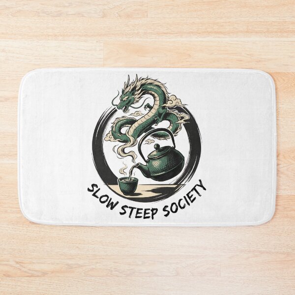 Item preview, Slow Steep Society Dragon Tea Shop Emblem designed and sold by Lolik Designs.