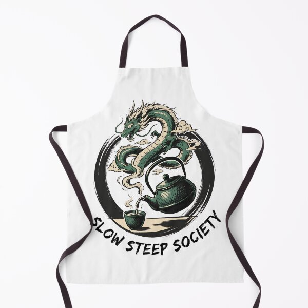 Item preview, Slow Steep Society Dragon Tea Shop Emblem designed and sold by Lolik Designs.