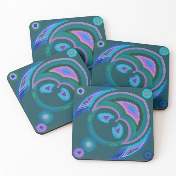 Item preview, Abstract Pattern in Cool Colors  designed and sold by JaygiesDesign.