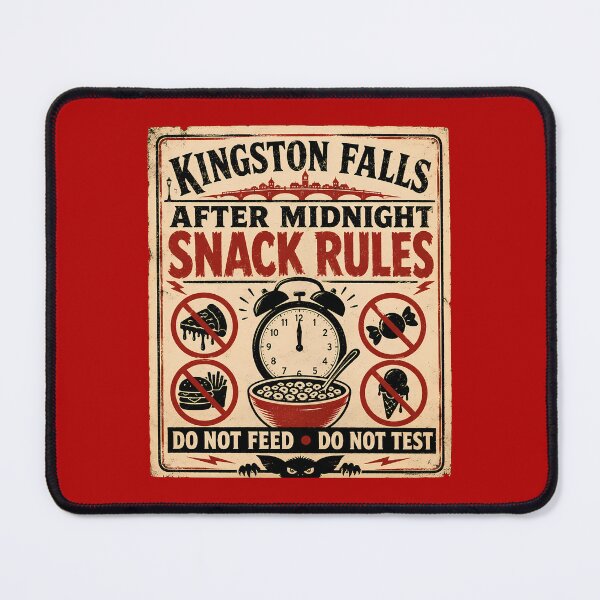 Item preview, Kingston Falls After Midnight Snack Rules Poster designed and sold by agearb.