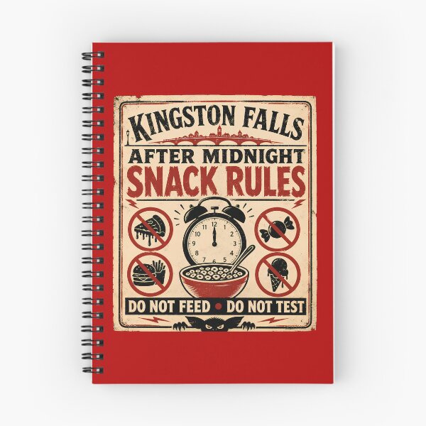 Item preview, Kingston Falls After Midnight Snack Rules Poster designed and sold by agearb.