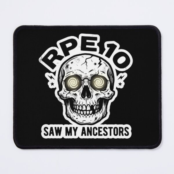 Item preview, RPE 10 Saw My Ancestors Gym - Funny Powerlifting Skull Tee designed and sold by OLLI_STORE.