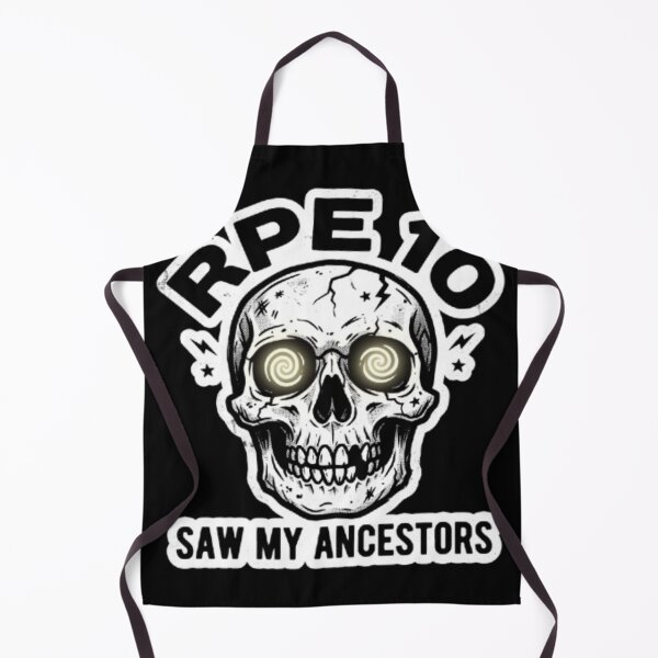Item preview, RPE 10 Saw My Ancestors Gym - Funny Powerlifting Skull Tee designed and sold by OLLI_STORE.