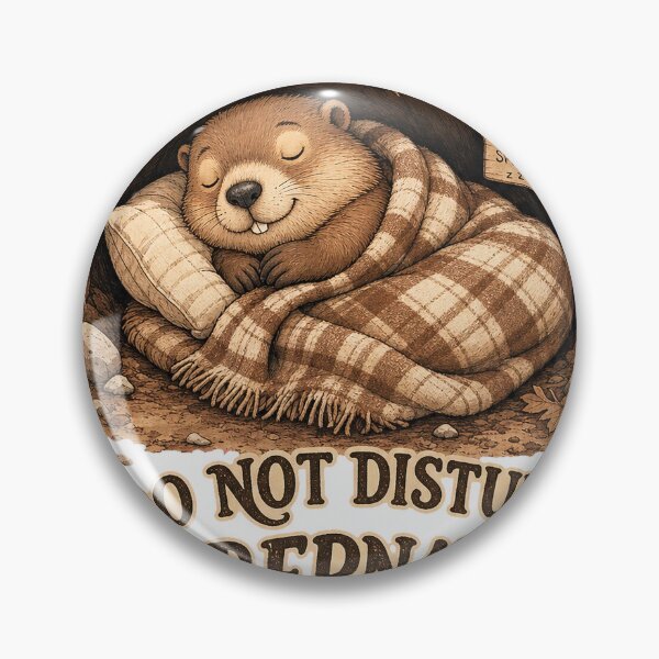 Item preview, Hibernating Marmot Funny Retro Nap Lover T-Shirt Design designed and sold by KIDEnia.