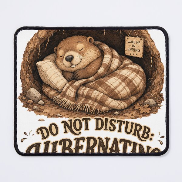 Item preview, Hibernating Marmot Funny Retro Nap Lover T-Shirt Design designed and sold by KIDEnia.