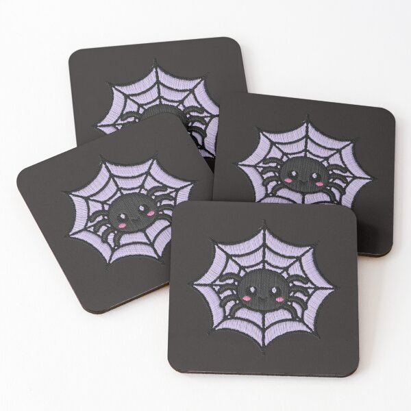 Item preview, Kawaii Spider Web Halloween Embroidery Patch Sticker designed and sold by · GAMING SOUL ·.