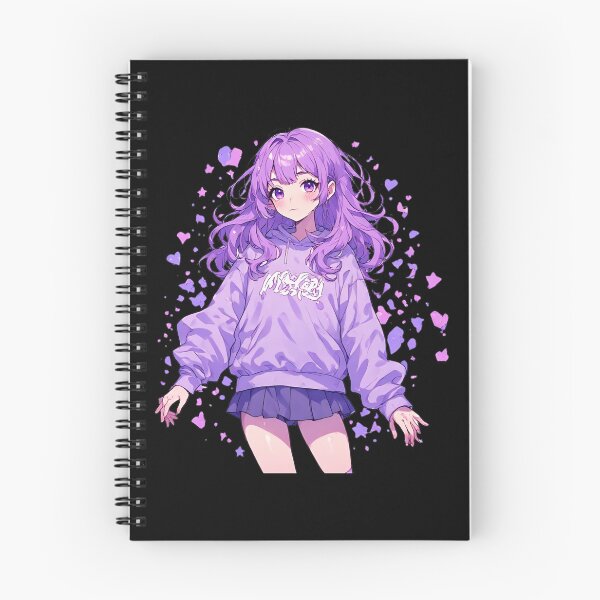 Item preview, Purple Anime Girl Aesthetic Sticker designed and sold by Radhestore.