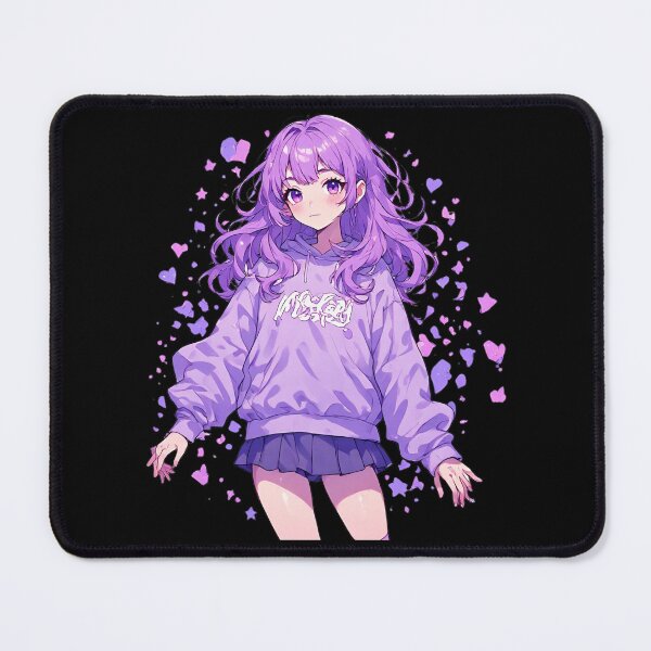 Item preview, Purple Anime Girl Aesthetic Sticker designed and sold by Radhestore.