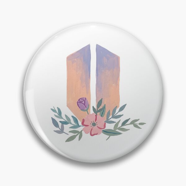Item preview, Bangtan Boys ARMY Pastel Flower Logo Art Work designed and sold by imsoyoon.
