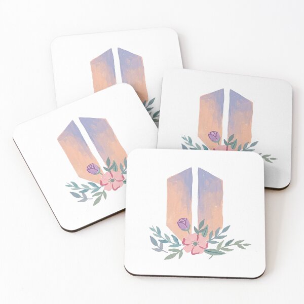 Item preview, Bangtan Boys ARMY Pastel Flower Logo Art Work designed and sold by imsoyoon.