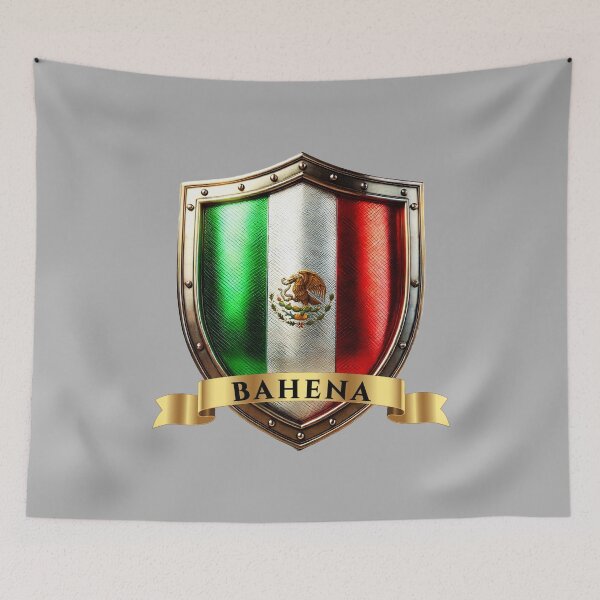 Item preview, Bahena Mexican Heritage Crest Shield designed and sold by Highlandkings.