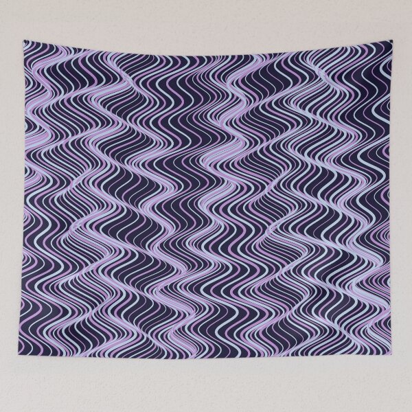 Item preview, Abstract Lavender and Blue Wavy Contour Pattern designed and sold by GraphyLab.