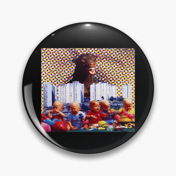 Item preview, Surreal Pop Dog and Babies Collage designed and sold by DelmerMraz.