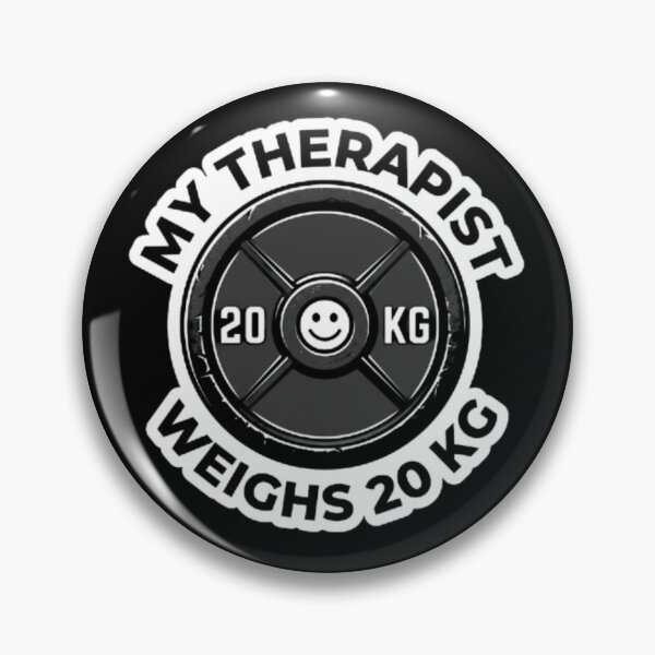 Item preview, My Therapist Weighs 20 KG Gym - Funny Weight Plate Therapy Tee designed and sold by OLLI_STORE.