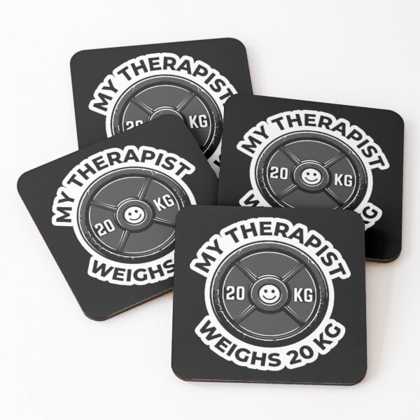 Item preview, My Therapist Weighs 20 KG Gym - Funny Weight Plate Therapy Tee designed and sold by OLLI_STORE.