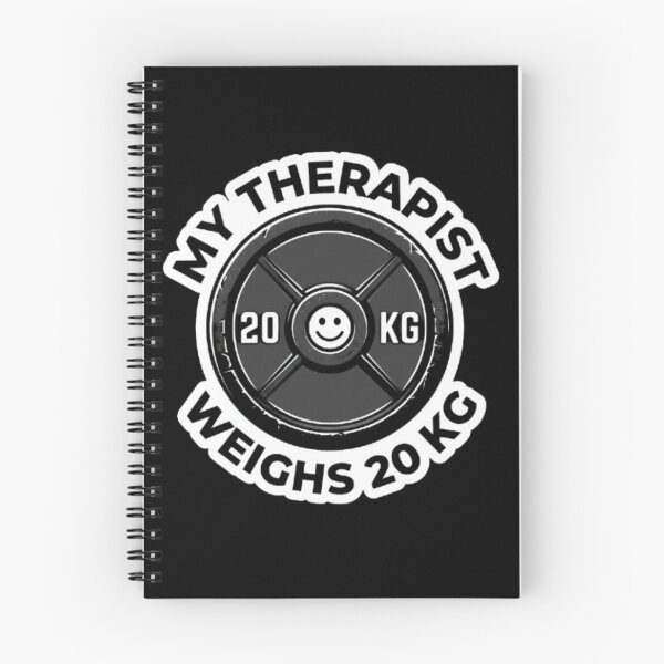 Item preview, My Therapist Weighs 20 KG Gym - Funny Weight Plate Therapy Tee designed and sold by OLLI_STORE.