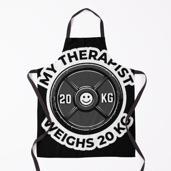 Item preview, My Therapist Weighs 20 KG Gym - Funny Weight Plate Therapy Tee designed and sold by OLLI_STORE.