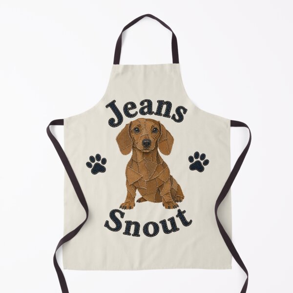 Item preview, Light Brown Smooth Dachshund Denim Patch Art designed and sold by JeanSnout.
