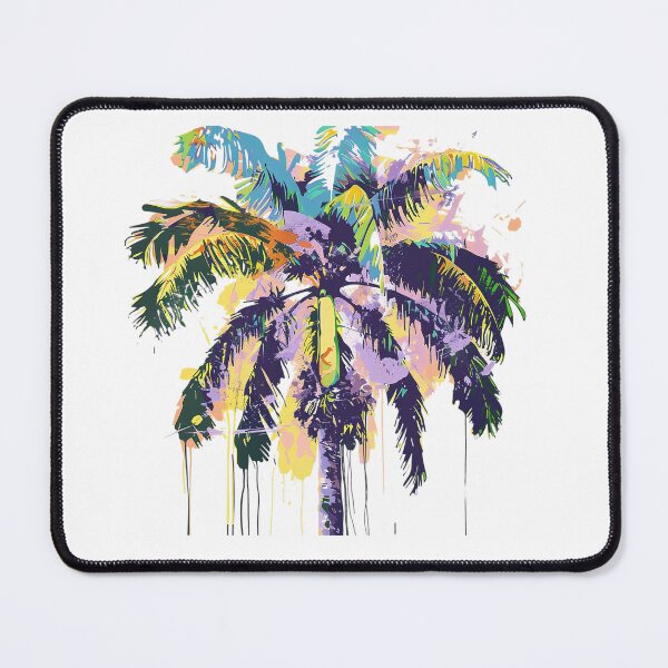 Item preview, Abstract Tropical Banana Palm Tree | Colorful Paint Splash Botanical Art designed and sold by Awarrie.
