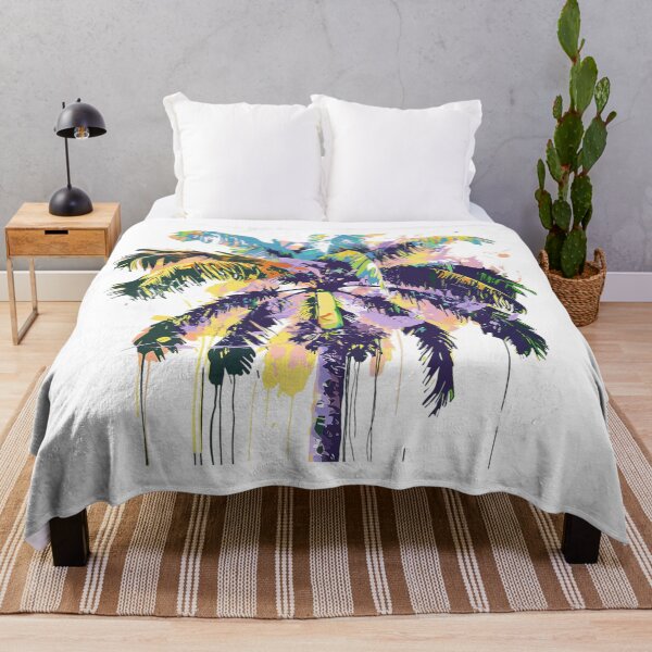Item preview, Abstract Tropical Banana Palm Tree | Colorful Paint Splash Botanical Art designed and sold by Awarrie.