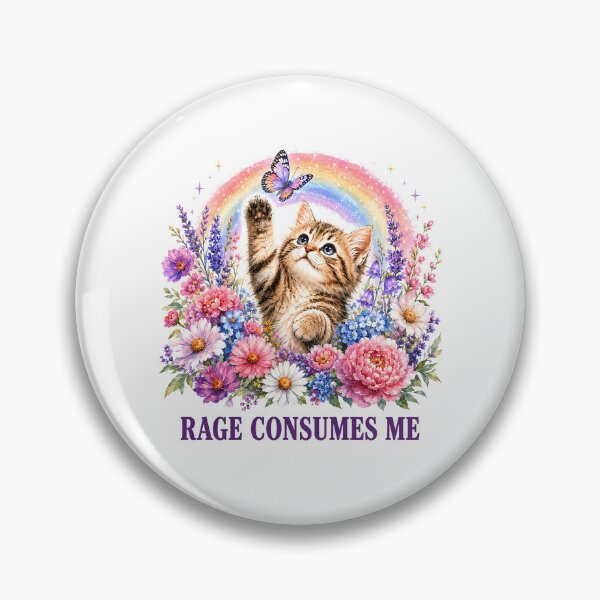 Item preview, Cute Cat Rage Consumes Me Funny Sarcastic designed and sold by Randomera.