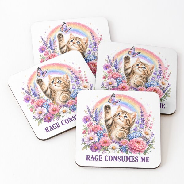 Item preview, Cute Cat Rage Consumes Me Funny Sarcastic designed and sold by Randomera.