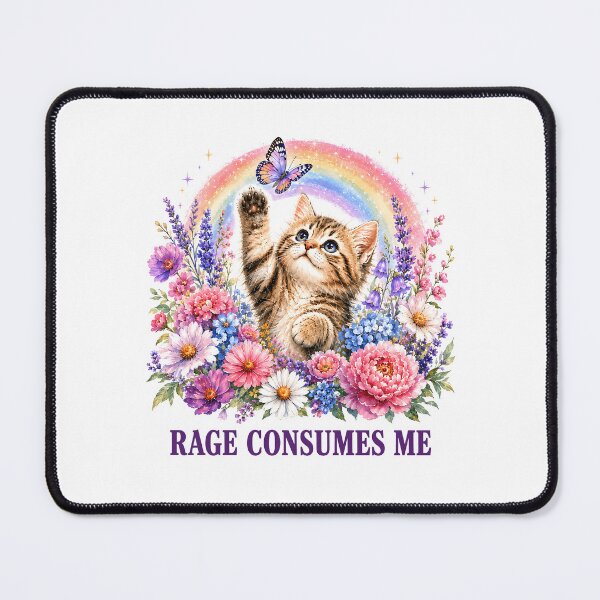 Item preview, Cute Cat Rage Consumes Me Funny Sarcastic designed and sold by Randomera.