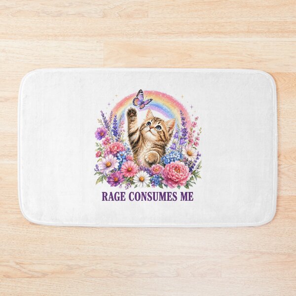 Item preview, Cute Cat Rage Consumes Me Funny Sarcastic designed and sold by Randomera.