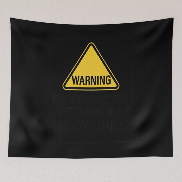 Item preview, Brontosaurus Warning designed and sold by ChiqueAvenue.