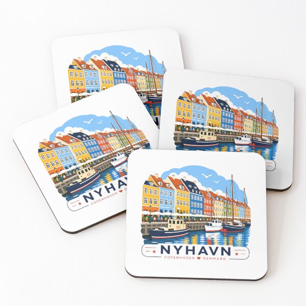 Item preview, Nyhavn, Copenhagen, Denmark Travel Design designed and sold by Myra365Art.