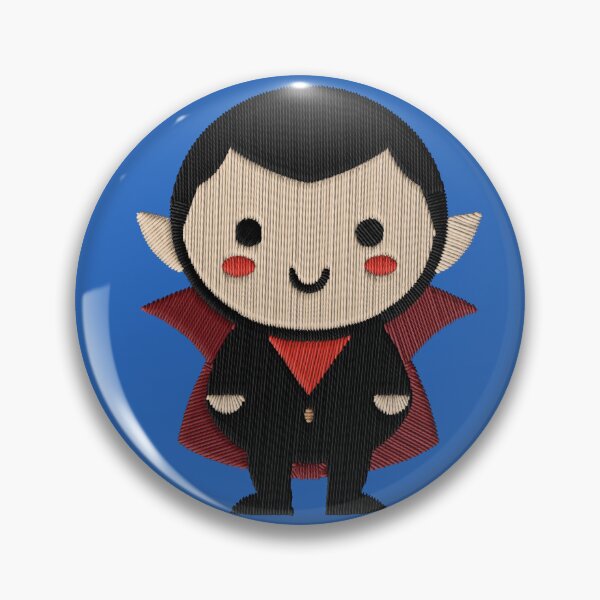 Item preview, Kawaii Dracula Halloween Embroidery Patch Sticker – Kids designed and sold by · GAMING SOUL ·.
