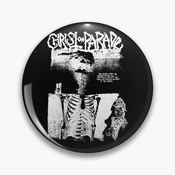 Item preview, Christ On Parade Anarcho Hardcore Punk Skeleton designed and sold by HerminaRath.