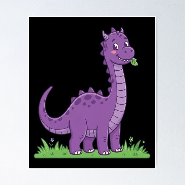 Item preview, Purple brontosaurus designed and sold by ChiqueAvenue.