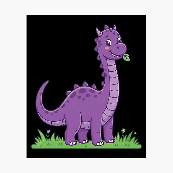 Item preview, Purple brontosaurus designed and sold by ChiqueAvenue.