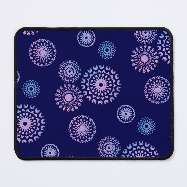 Item preview, Simple Stenciled Mandalas on Dark Blue designed and sold by JaygiesDesign.
