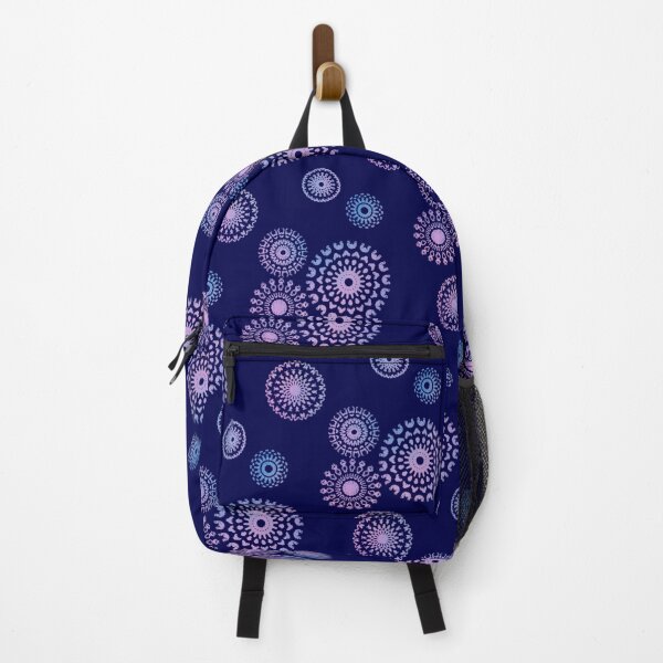 Item preview, Simple Stenciled Mandalas on Dark Blue designed and sold by JaygiesDesign.