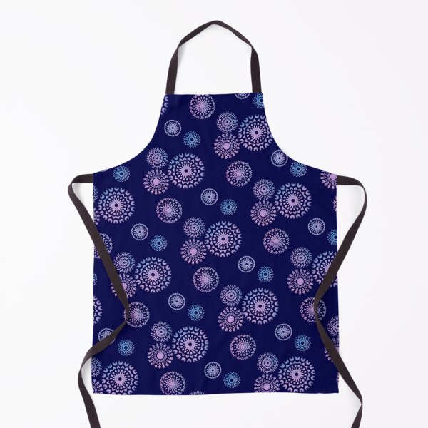 Item preview, Simple Stenciled Mandalas on Dark Blue designed and sold by JaygiesDesign.