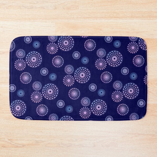 Item preview, Simple Stenciled Mandalas on Dark Blue  designed and sold by JaygiesDesign.