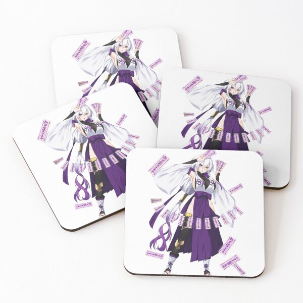 Item preview, Elegant Purple Spirit Maiden Anime Sticker designed and sold by ZenOtaku Lab.