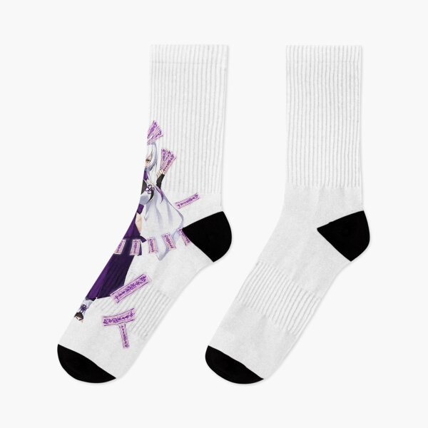 Item preview, Elegant Purple Spirit Maiden Anime Sticker designed and sold by ZenOtaku Lab.