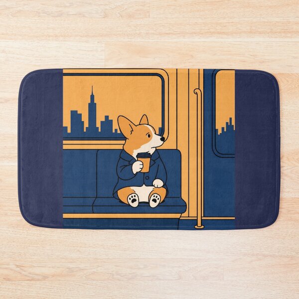 Item preview, Morning Commute Corgi designed and sold by ManggaeJM.