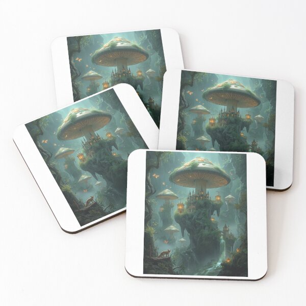 Item preview, ArtFantasyCastleGiantGlowingMushroom designed and sold by Artrendzs.