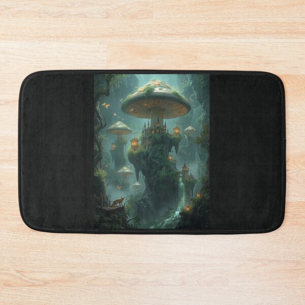 Item preview, ArtFantasyCastleGiantGlowingMushroom designed and sold by Artrendzs.