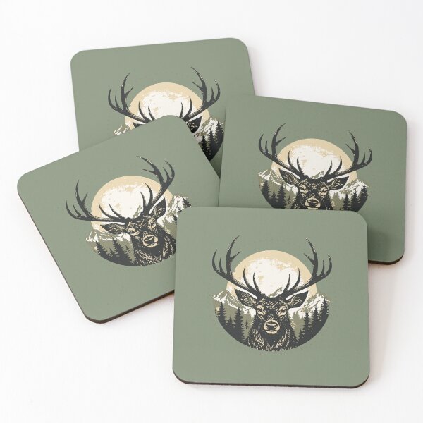 Item preview, Majestic Stag Mountain Wilderness Nature Outdoors Camping Gift designed and sold by w1ckerman.