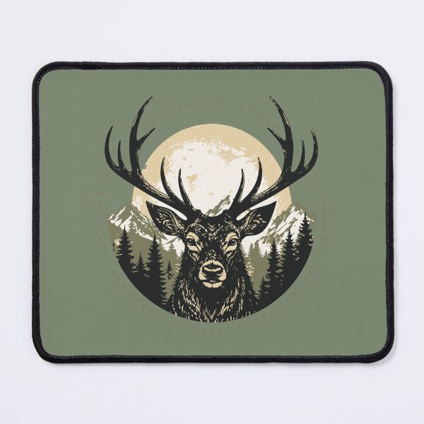 Item preview, Majestic Stag Mountain Wilderness Nature Outdoors Camping Gift designed and sold by w1ckerman.